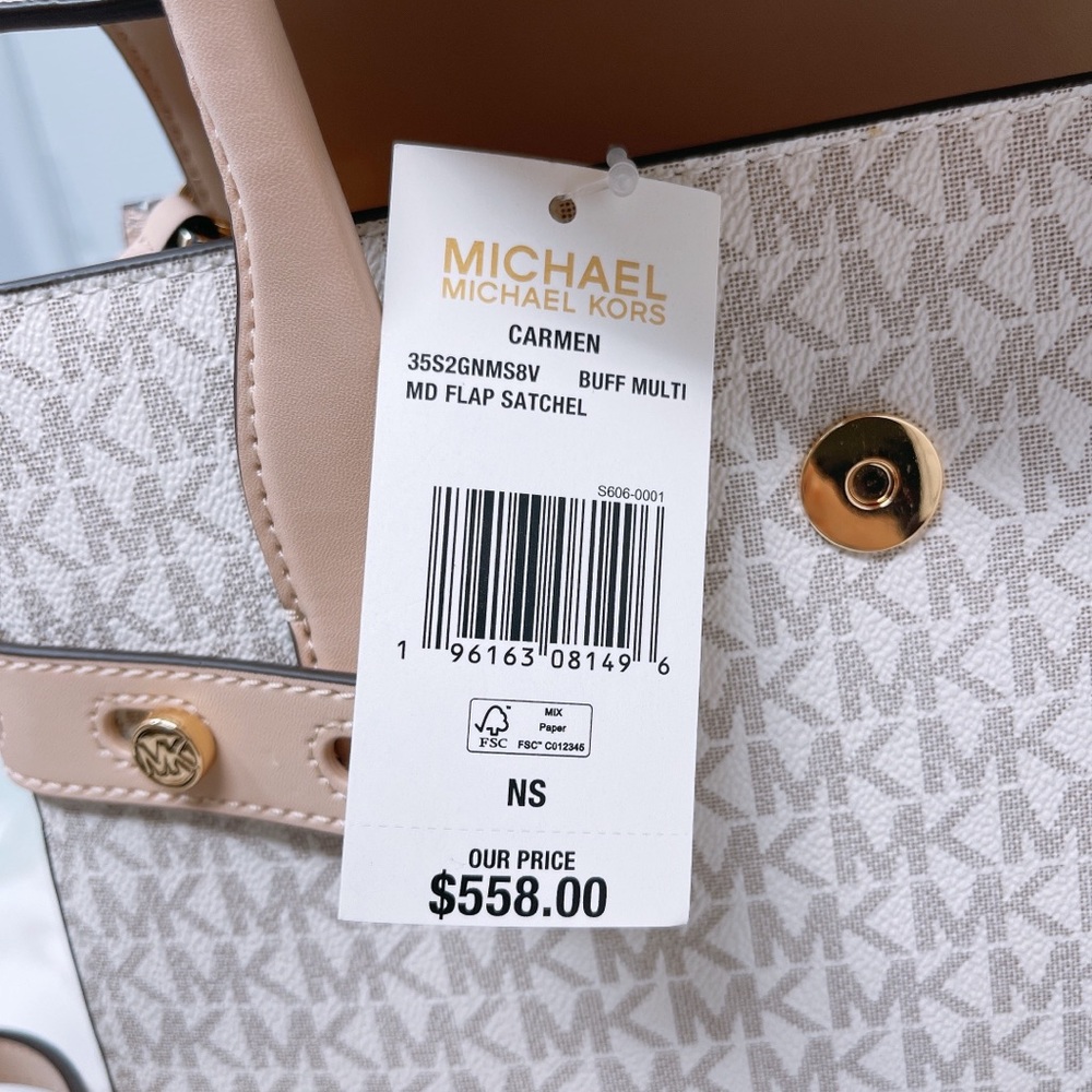 Michael Kors Carmen Medium Flap Satchel - Picture 8 of 10